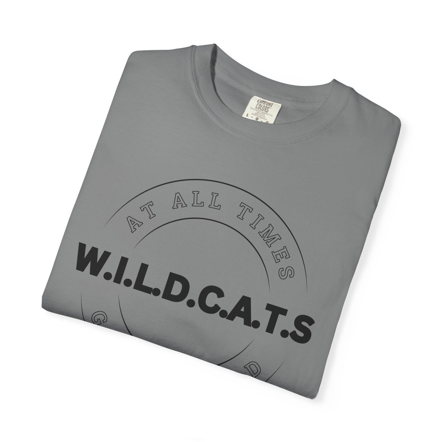 Adult Wildcats Christian Black Letters & Picture Heavyweight