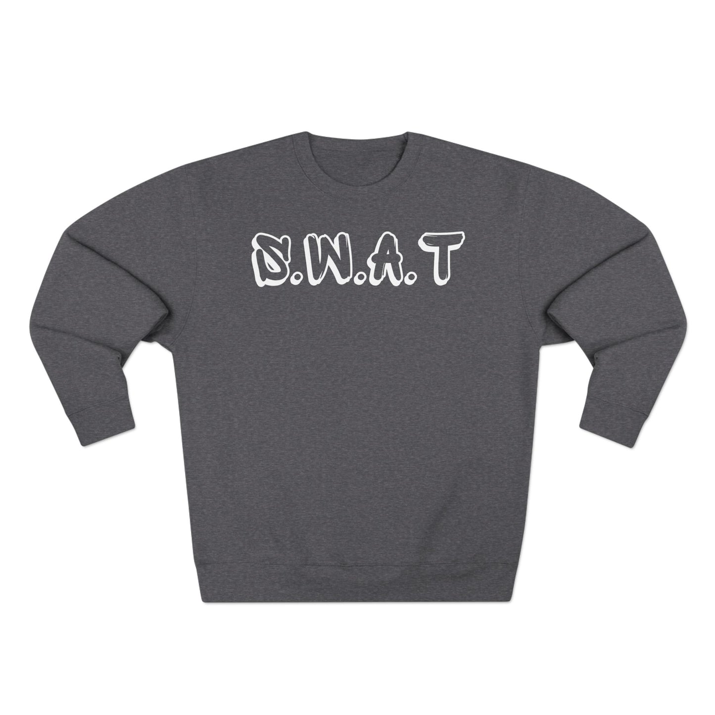 Adult Swat Christian White Words Crewneck