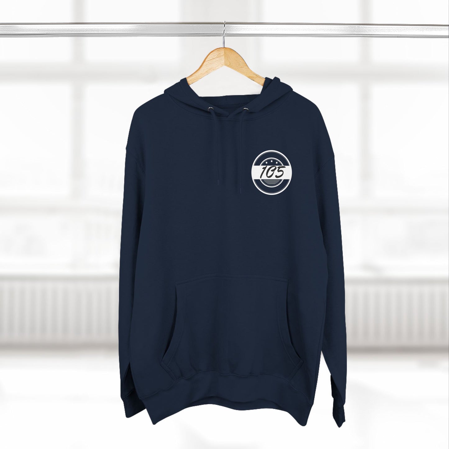 Adult 105 Christian White and Black Letters Hoodie