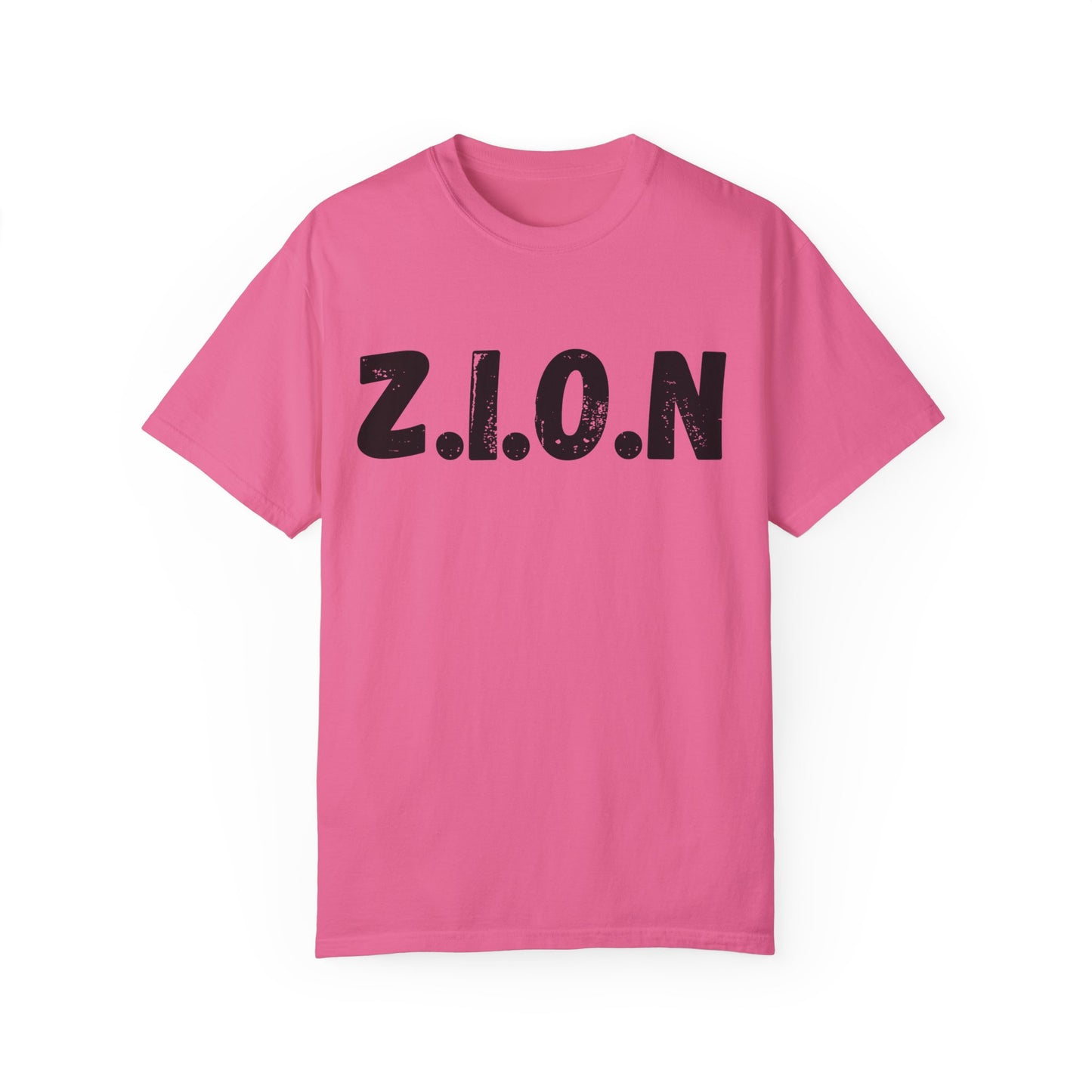 Adult Zion Black Words & Image