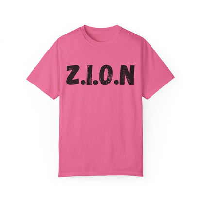 Adult Zion Black Words & Image