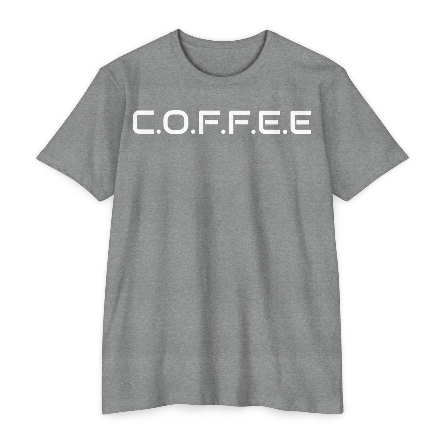 Adult Coffee Christian White Words Only Premium Tee