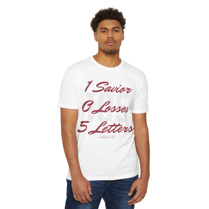 Adult 105 Christian Marron and White Letters Blended
