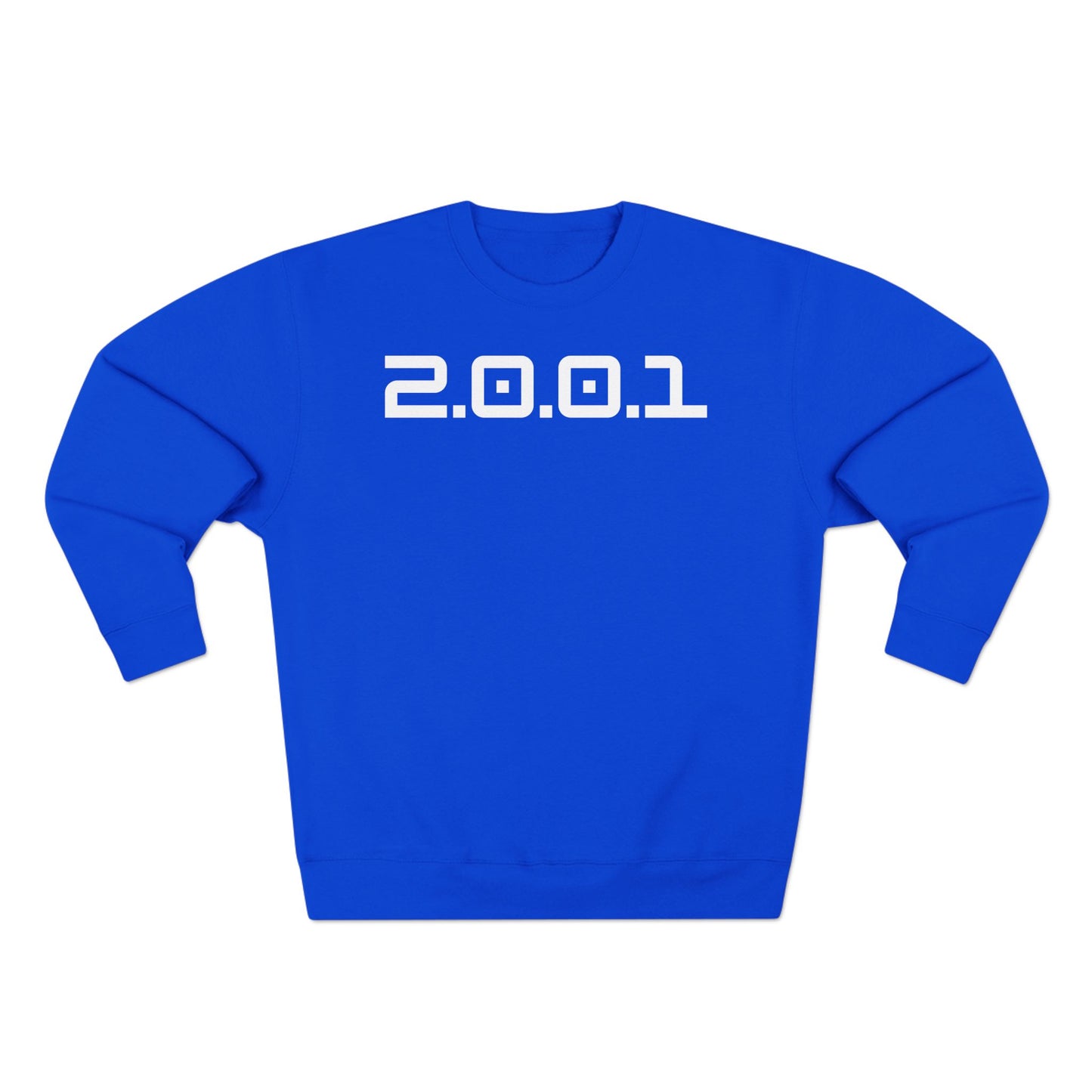 Adult 2001 Christian White Words Crewneck