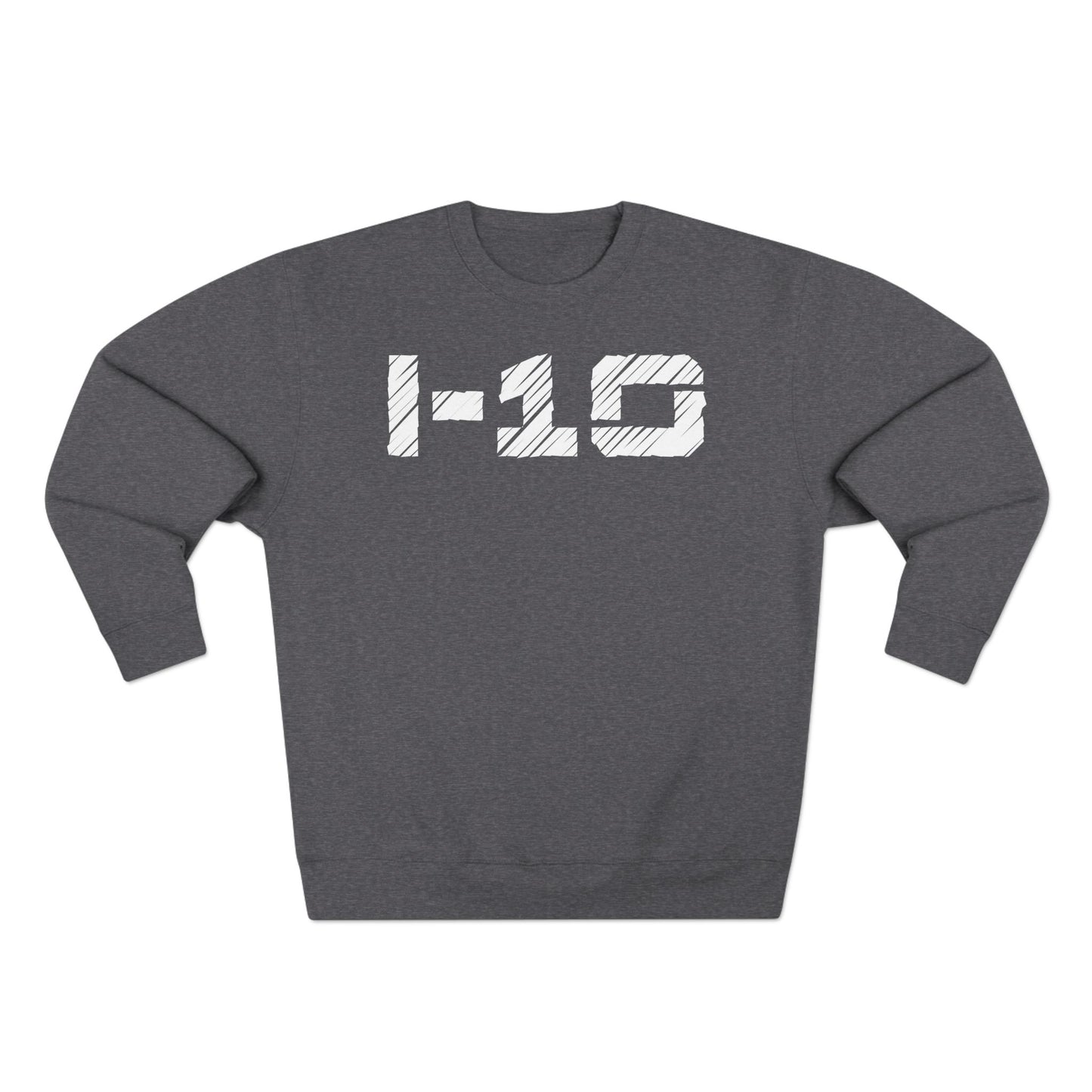 Adult I-10 Christian White Words Crewneck