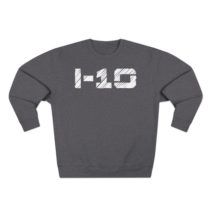Adult I-10 Christian White Words Crewneck