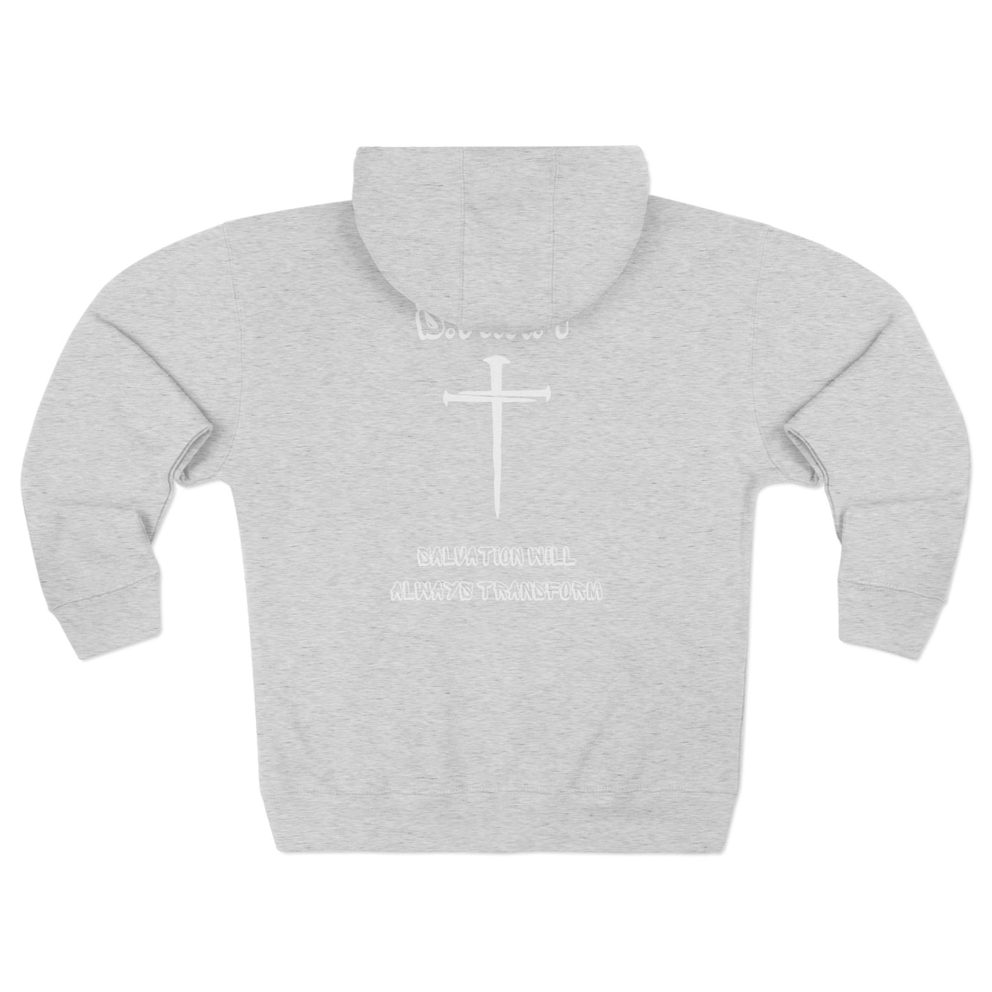 Adult Swat Christian White Words Zipper Hoodie