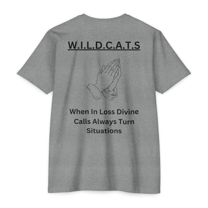 Wildcats Christian Black Letters & Picture