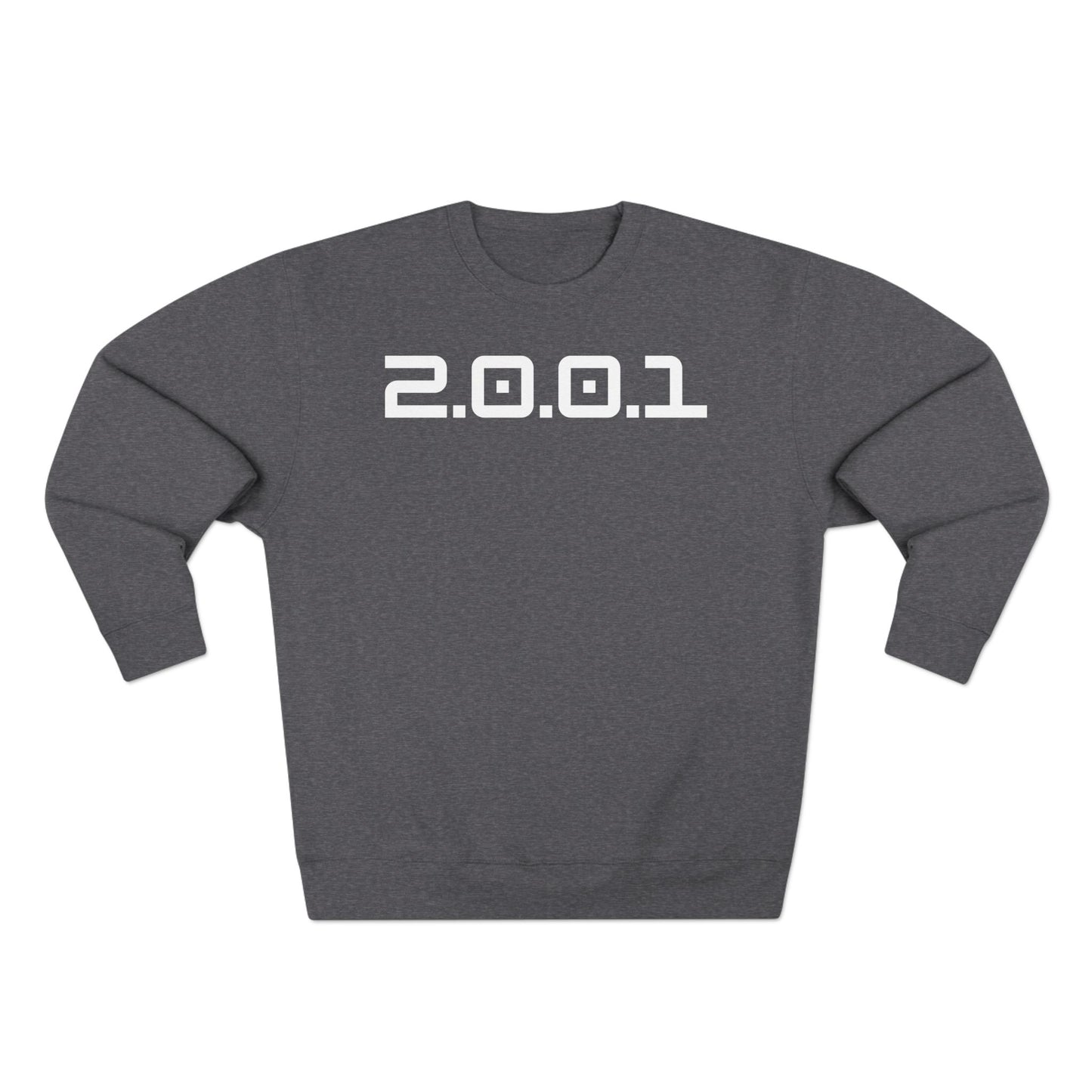 Adult 2001 Christian White Words Crewneck