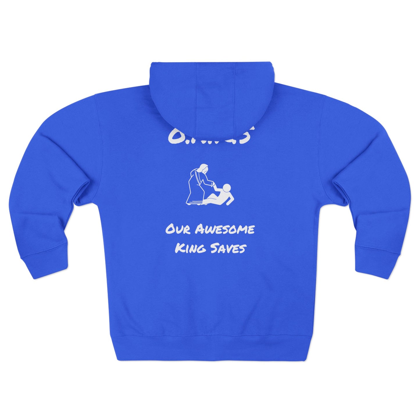 Adult Oaks Christian White Zipper Hoodie