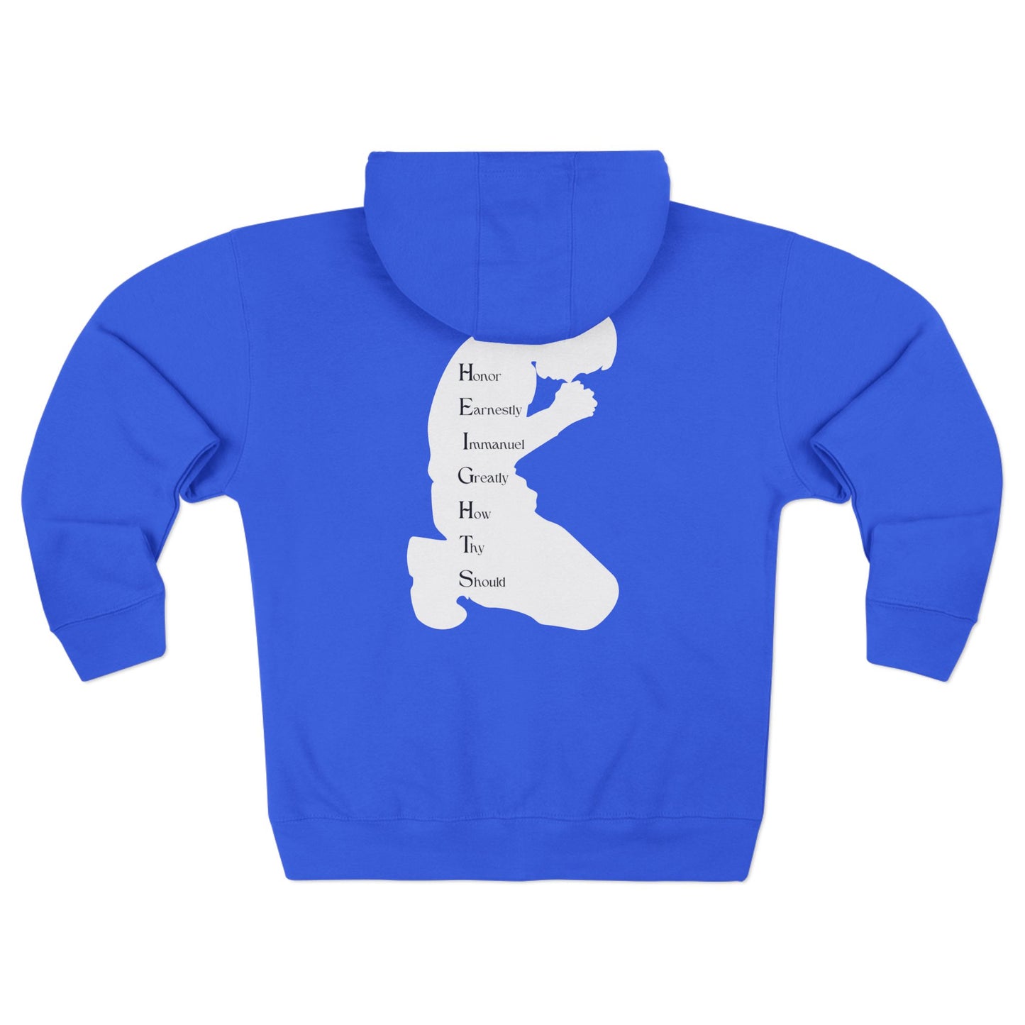 Heights White Hoodie Zipper