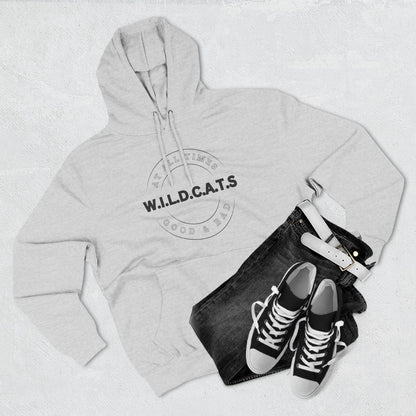 Adult Wildcats Christian Black Letters & Picture Pullover Hoodie