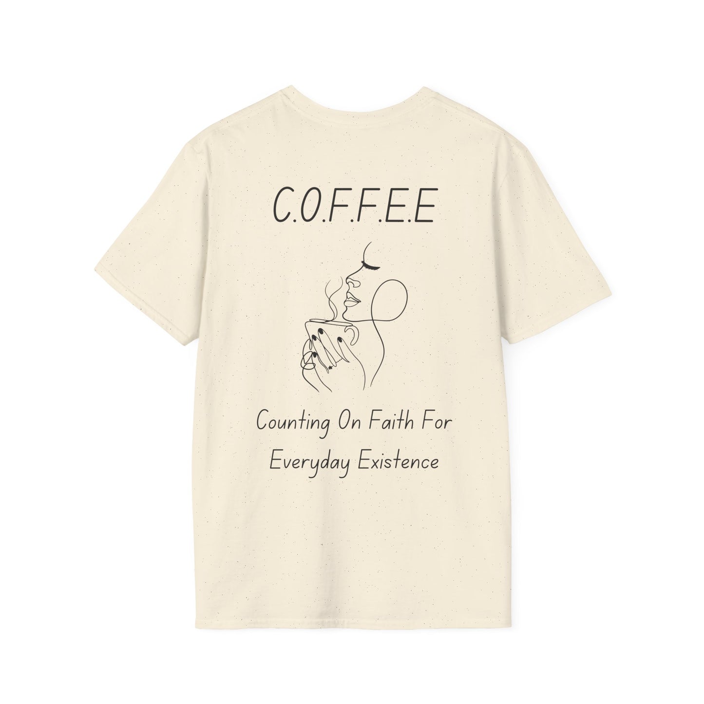 Specialty Adult Coffee Christian Blue Words & Woman Image