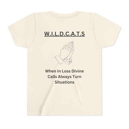 Youth Wildcats Christian Black Letters & Picture