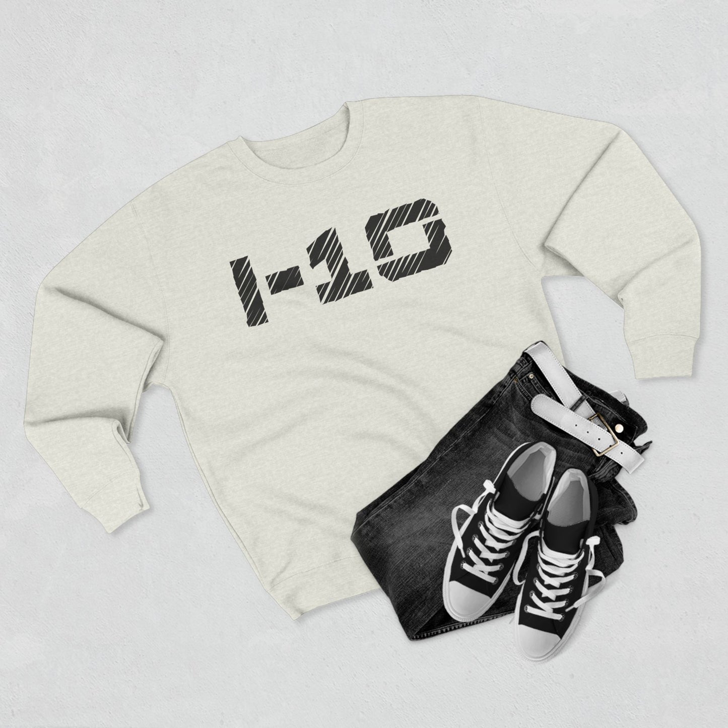 I-10 Christian Black Words Crewneck