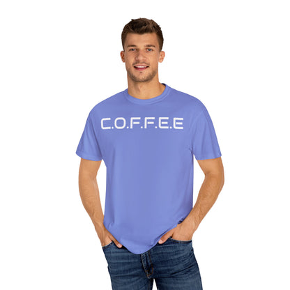Adult Coffee Christian White Letters & Image