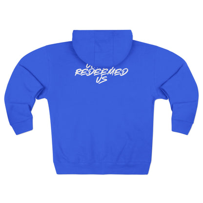 Adult Cru White Zipper Hoodie