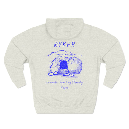 RYKER Christian Blue Letters Hoodie