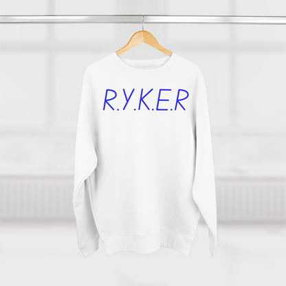 RYKER Christian Blue Letters Crewneck