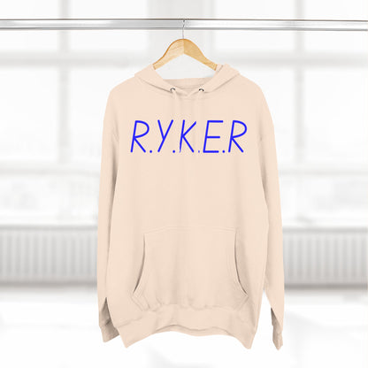 RYKER Christian Blue Letters Hoodie