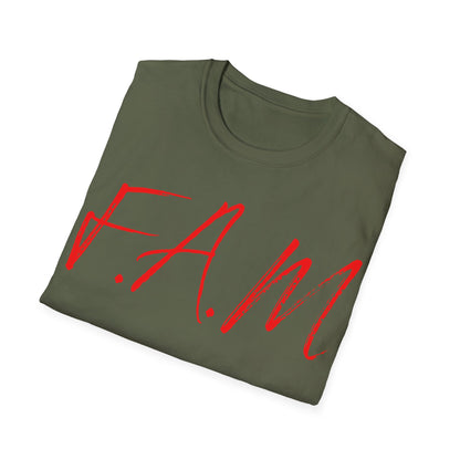 Fam Christian Red Letters & Image
