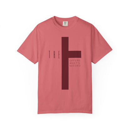 Adult T-Town Christian Marron Letters & Cross