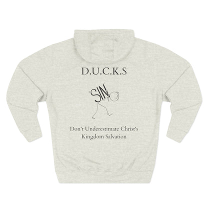 Ducks Christian Black Words Hoodie