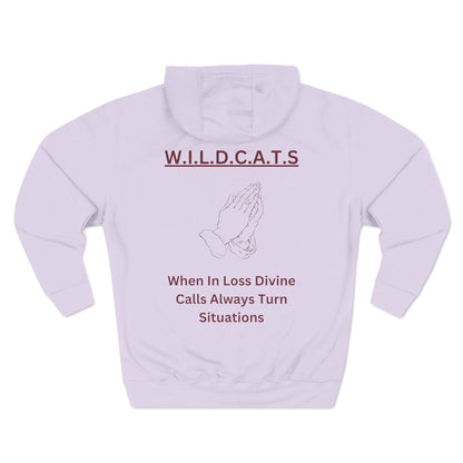 Wildcats Christian Marron Letters & Picture Hoodie