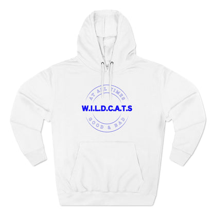 Wildcats Christian Blue Letters & Picture Hoodie