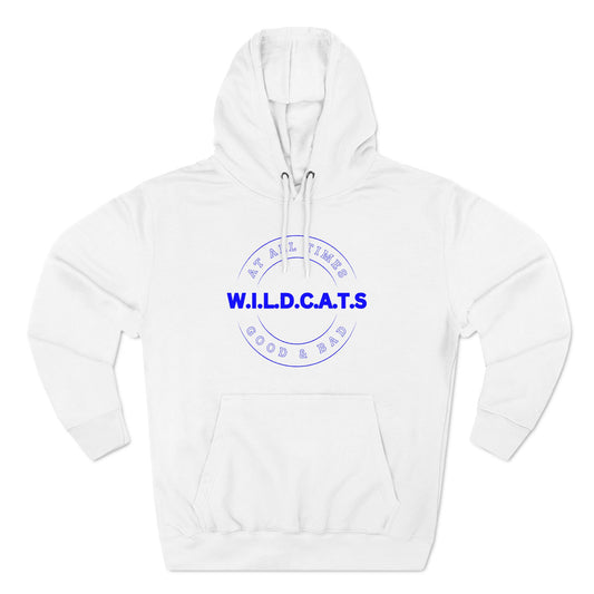 Wildcats Christian Blue Letters & Picture Hoodie
