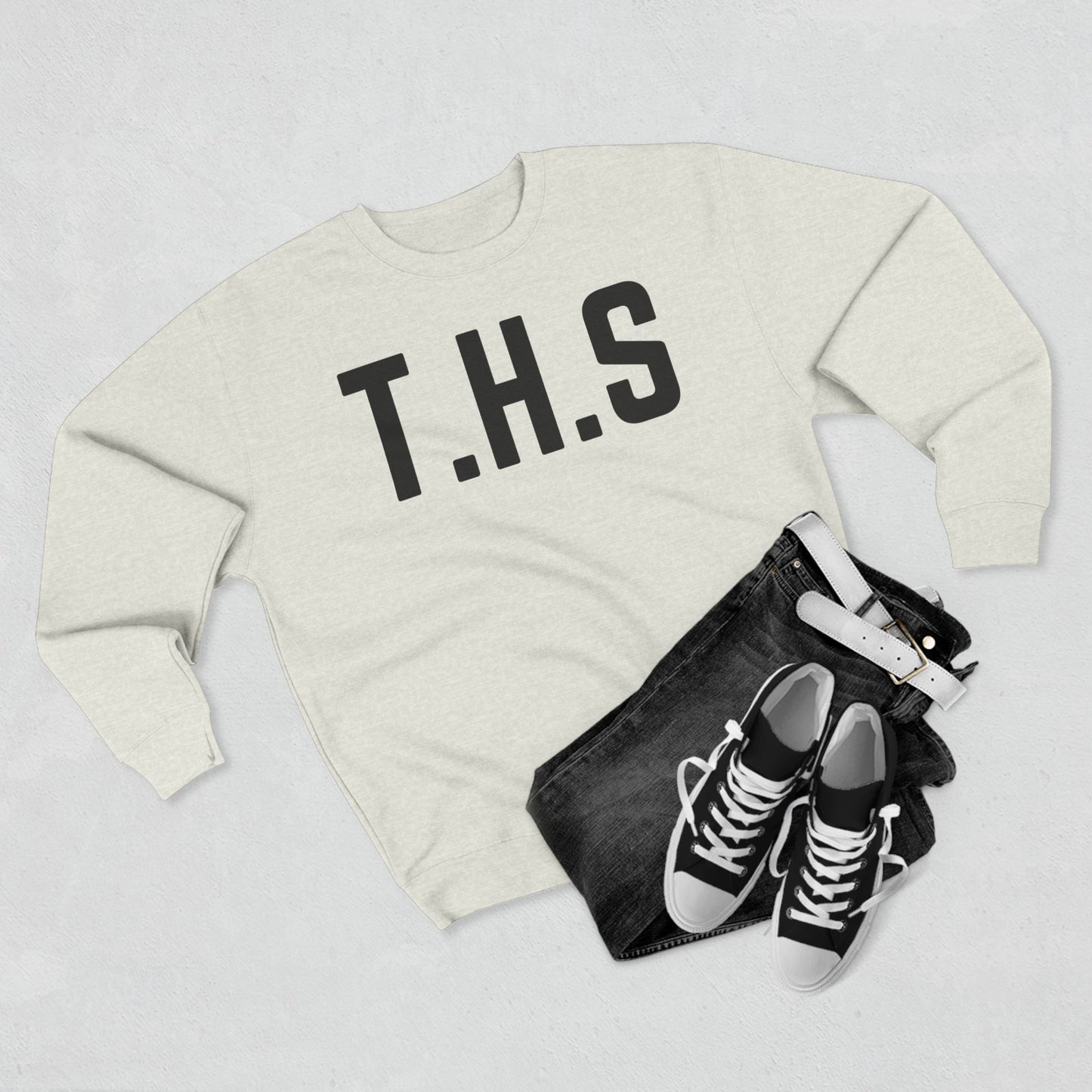 Adult T.H.S Trusting His Spirit Specialty Hoodie Black Letters
