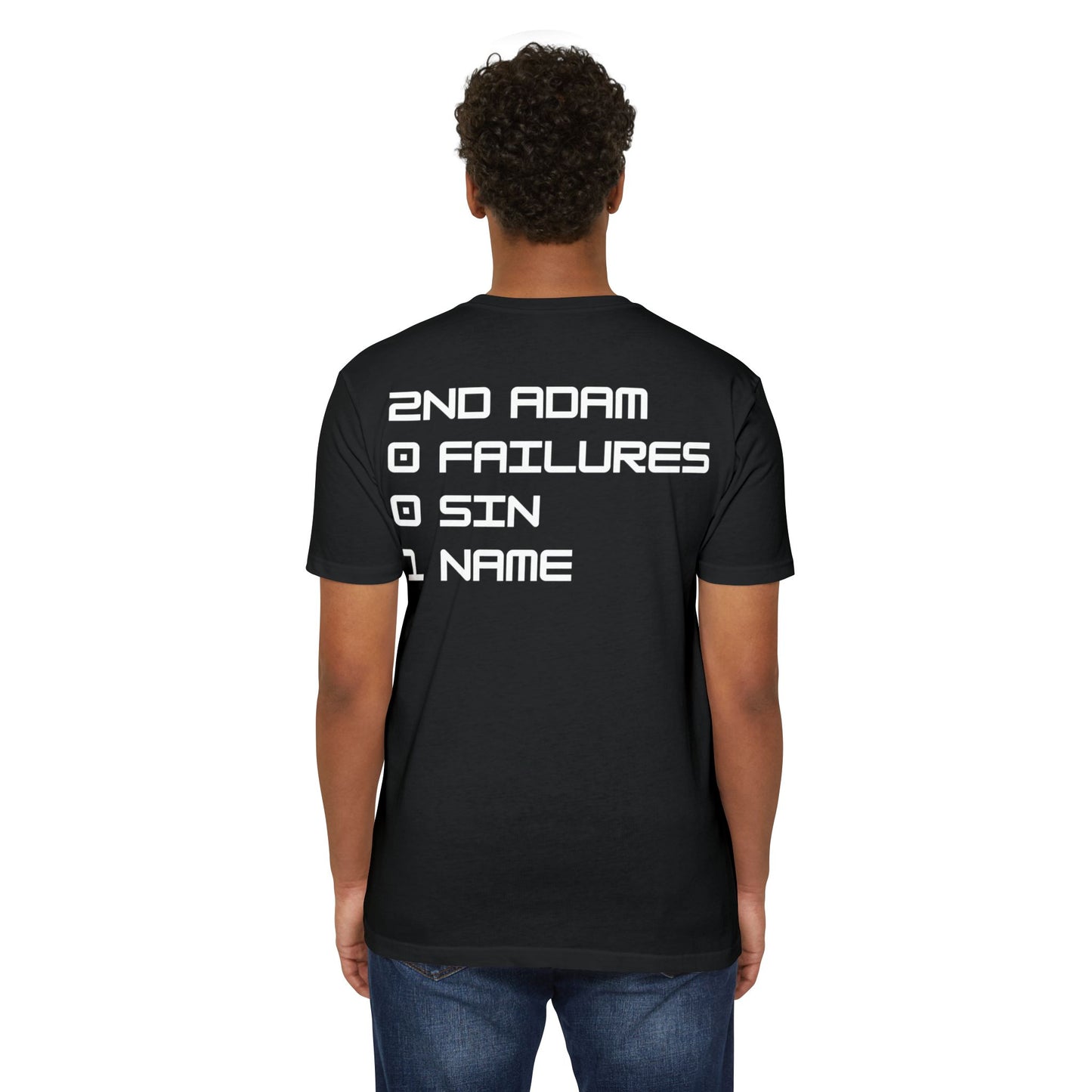 Adult 2001 Christian White Words Premium Tee