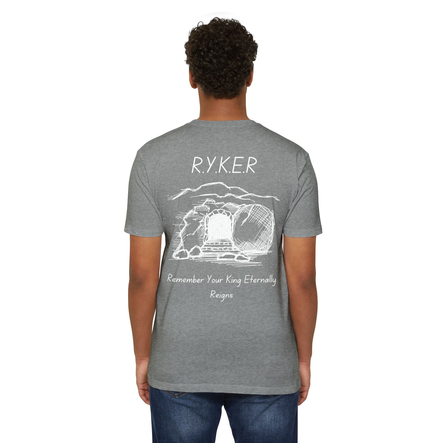 Adult RYKER Christian White Letters Premium Tee