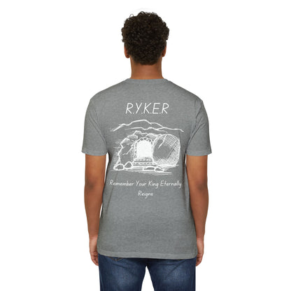Adult RYKER Christian White Letters Premium Tee