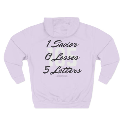 Specialty Adult 105 Christian Black and White Letters Hoodie