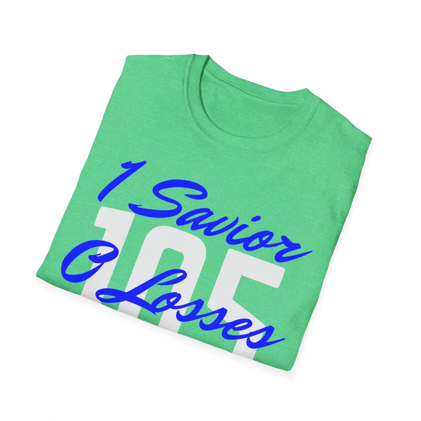 Adult 105 Christian Blue and White Letters