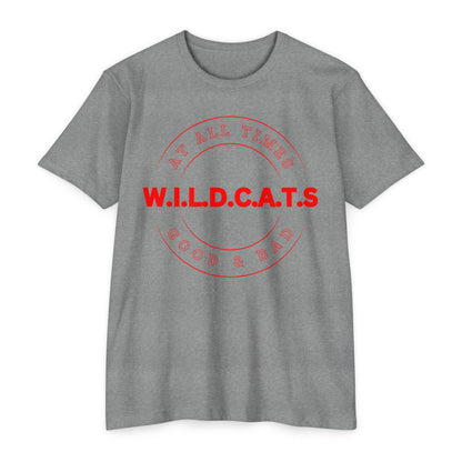 Wildcats Christian Red Letters & Picture