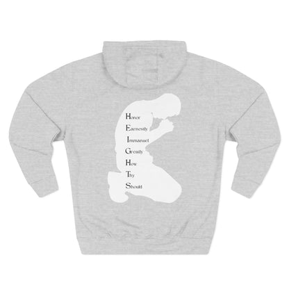 Adult Heights White Pullover Hoodie