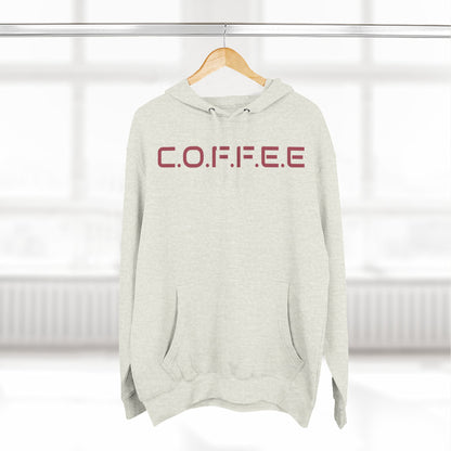 Adult Coffee Christian Marron Words Only Hoodie