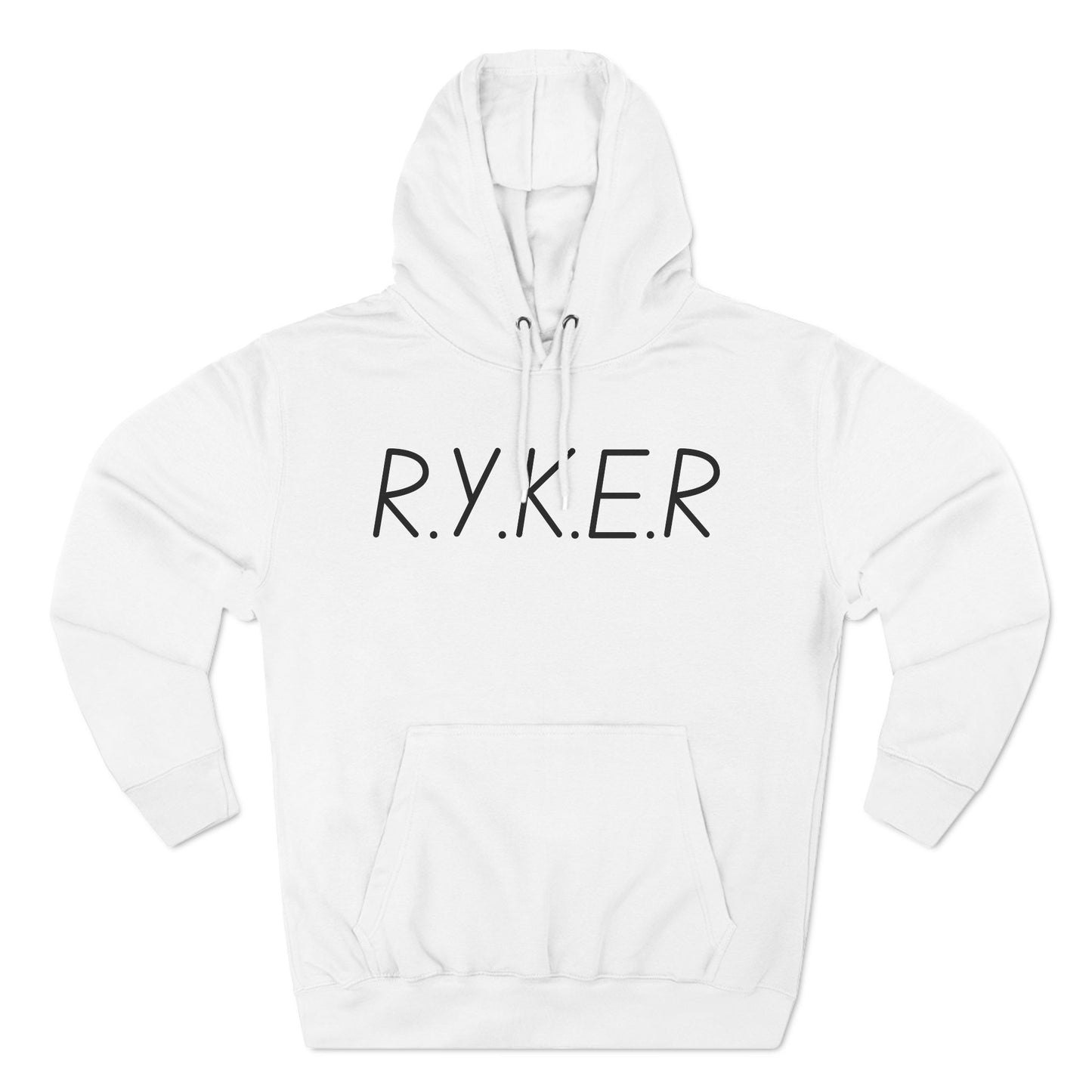 RYKER Christian Black Letters Hoodie