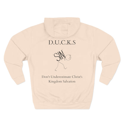 Ducks Christian Black Words Hoodie