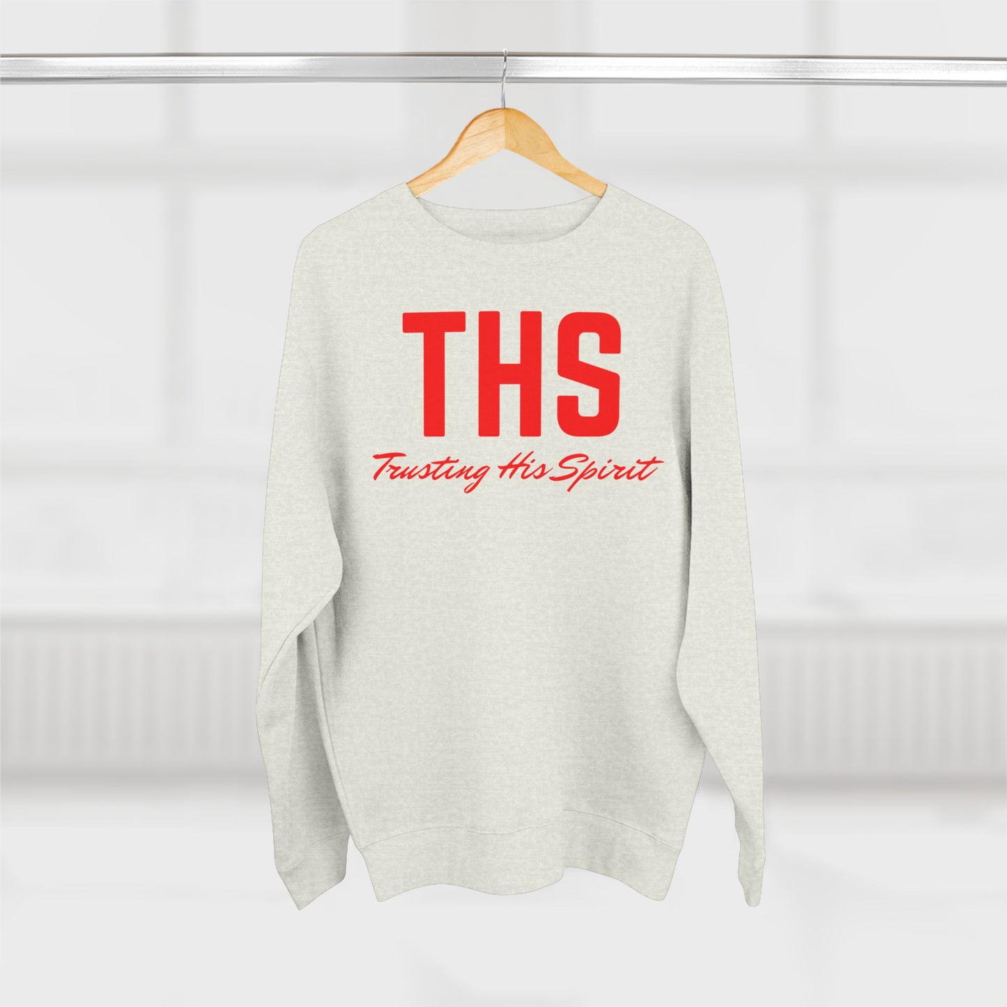 Adult THS Christian Red Letters Crewneck