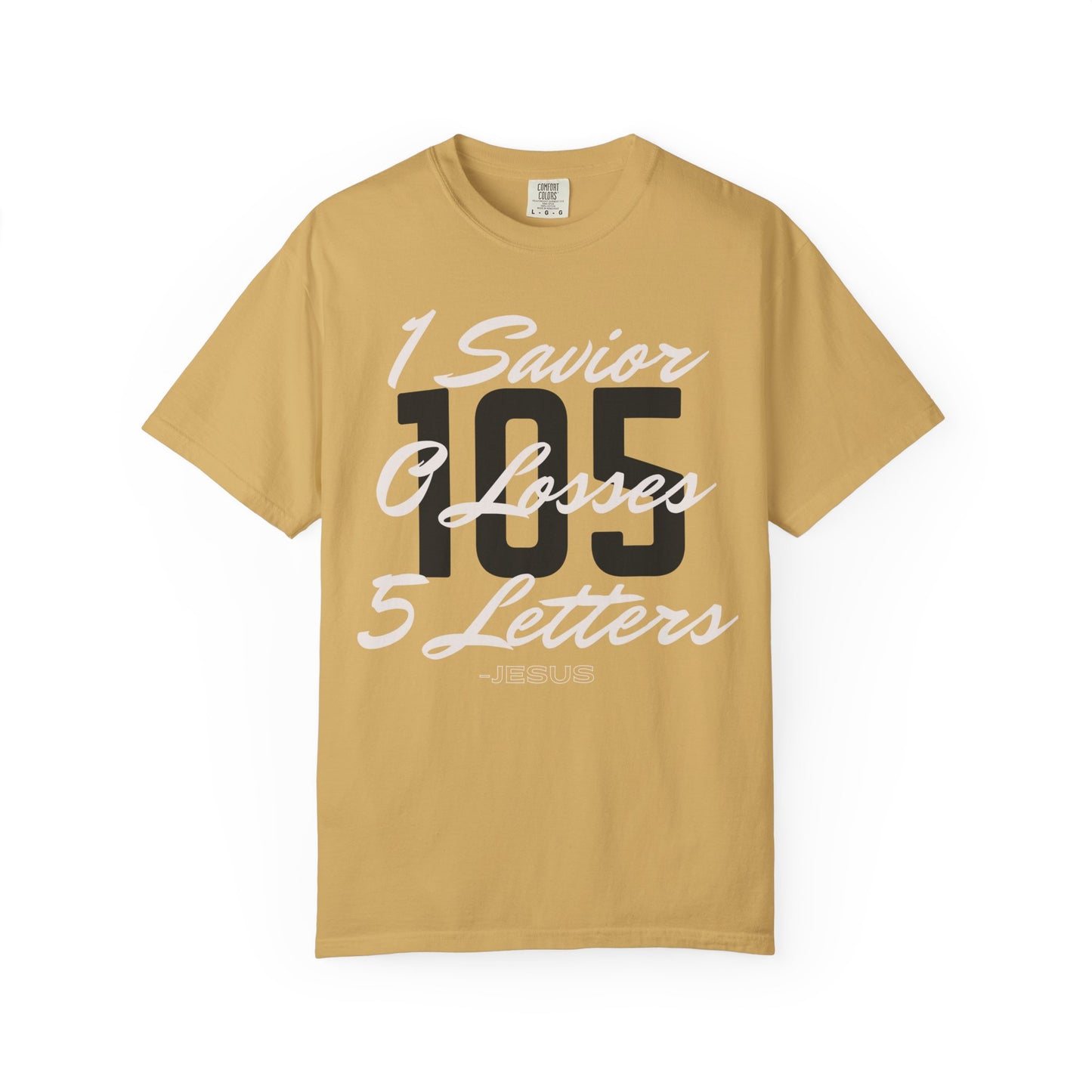 Adult 105 Christian White and Black Letters