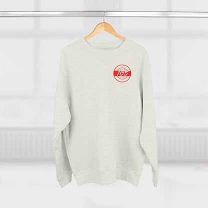 Adult 105 Christian Red and White Letters Crewneck
