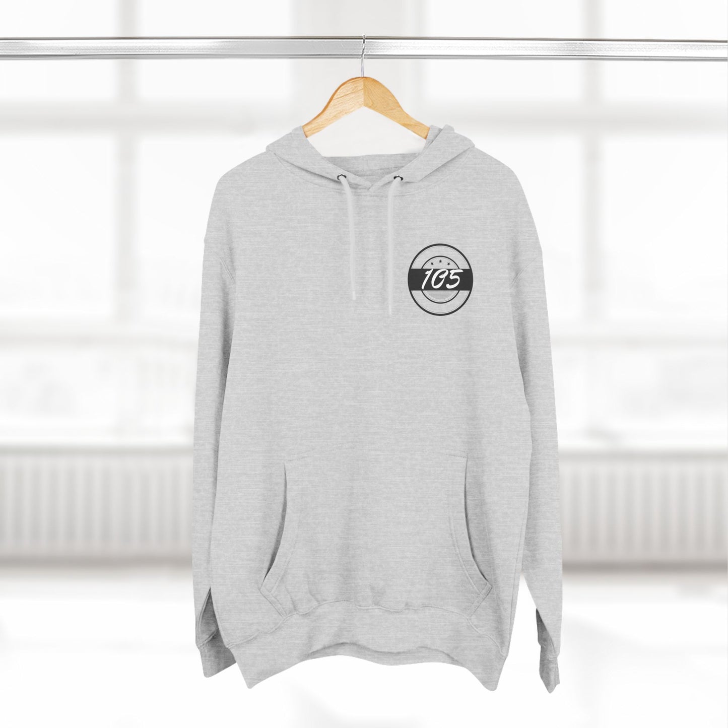 Adult 105 Christian Black and White Letters Hoodie