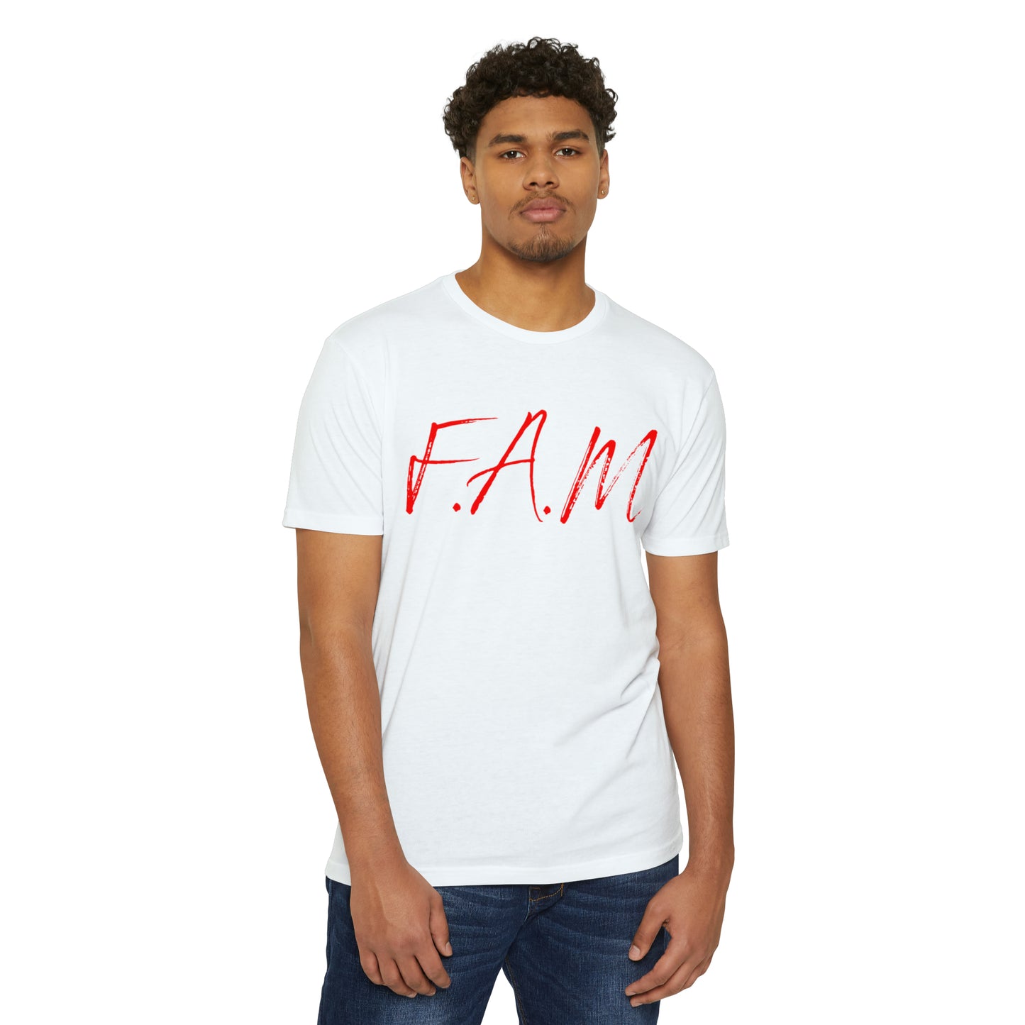 Fam Christian Red Letters & Image Blended