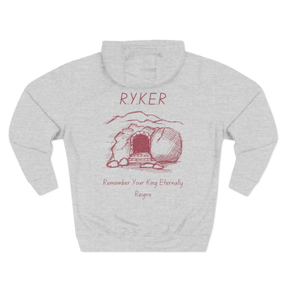 RYKER Christian Marron Letters Hoodie