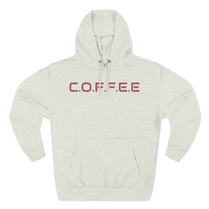 Adult Coffee Christian Marron Words Only Hoodie