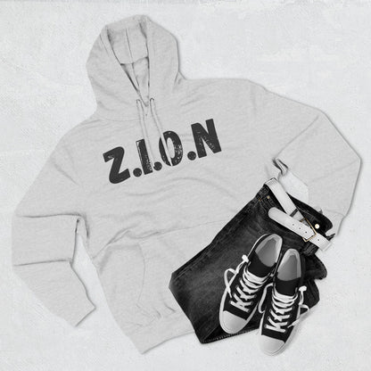 Zion Hoodie Black Words & Image