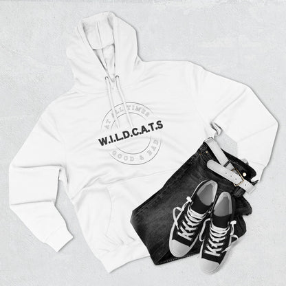 Adult Wildcats Christian Black Letters & Picture Pullover Hoodie